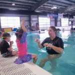 instructor working with a student