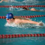 swimmers racing