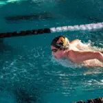 swimmer doing the butterfly