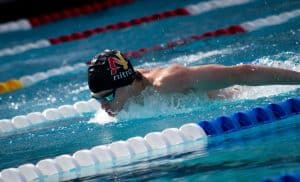 Student swimming